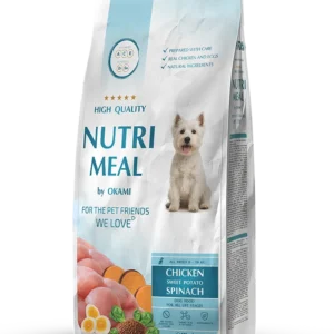 Храна за кучета NutriMeal Chicken – пиле, сладък картоф и спанак (0–10 кг)