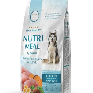 Храна за кучета NutriMeal Chicken – пиле, сладък картоф и спанак, (10-40 кг)